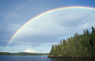 Rainbow Kayaker